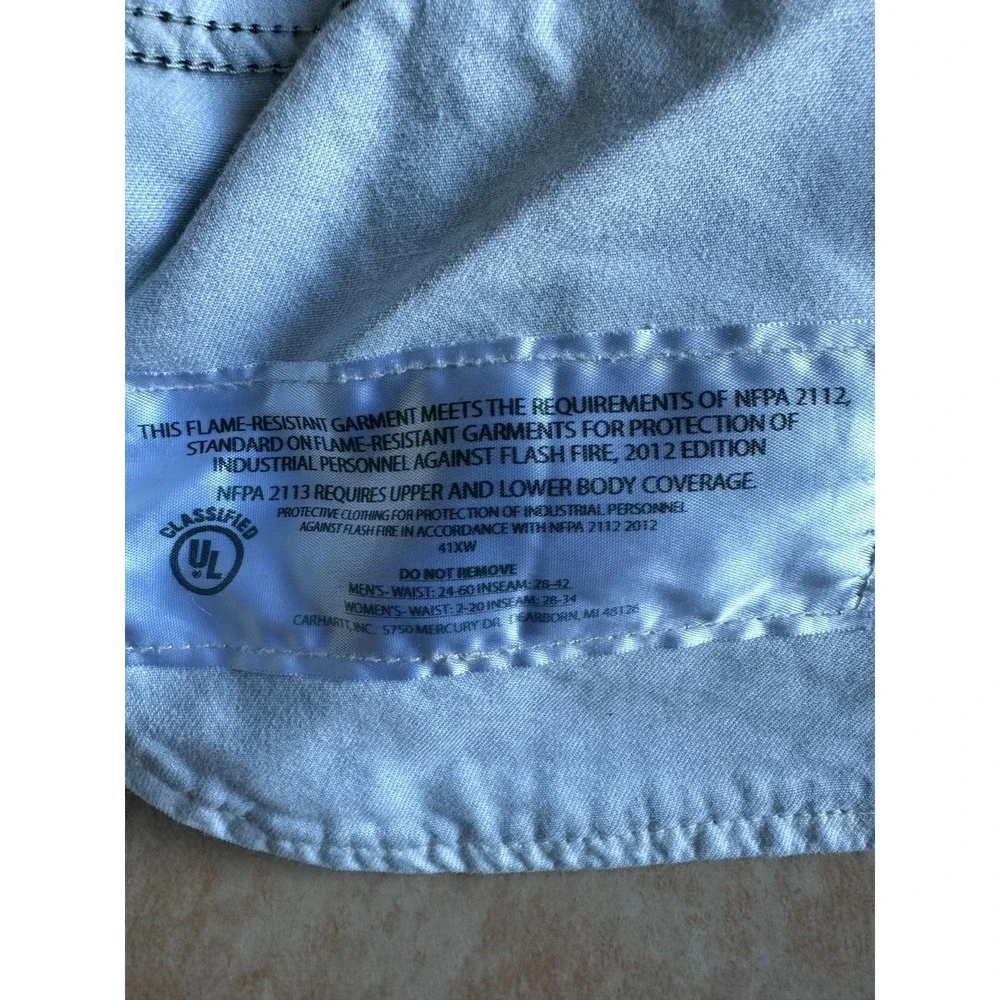 Carhartt cat 2 relaxed fit‎ flame resistant Blue Jeans Men size 40 x 34